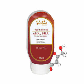 Globus Remedies AHA BHA & Kojic Acid Face Wash, For Skin Brightening