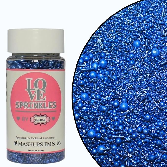 navy blue sprinkles bottle for decoration bottle 100 g