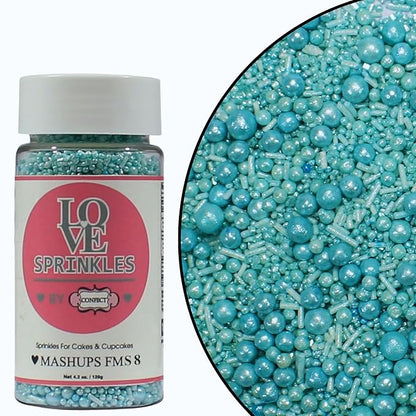 baby blue sprinkles bottle for decoration bottle 100 g