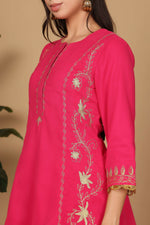 Thumbnail for Joban Fashion Pink Georgette Kurta Set