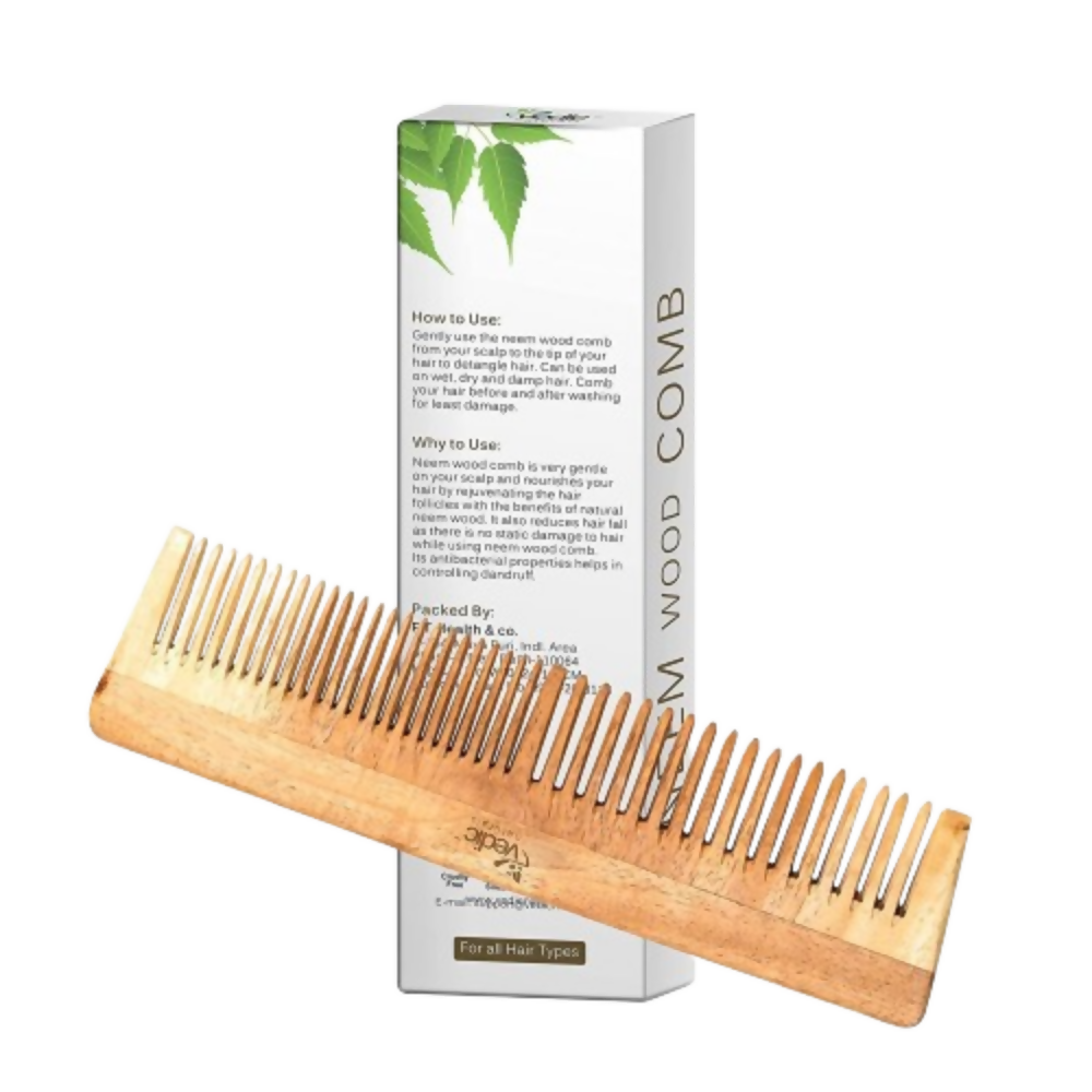 Vedic Naturals Neem Wood Comb - Dista