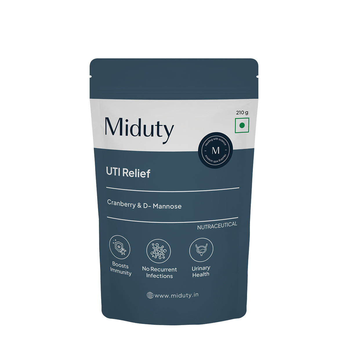 Miduty by Palak Notes UTI Relief with D-Mannose And Cranberry-Vanilla Flavor - Distacart