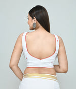 Thumbnail for Joban Fashion Women's White Embroidered Stitched Blouse