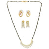 AanyaCentric Gold Plated Mangalsutra with Pendant, 2 Pair Earrings - Distacart