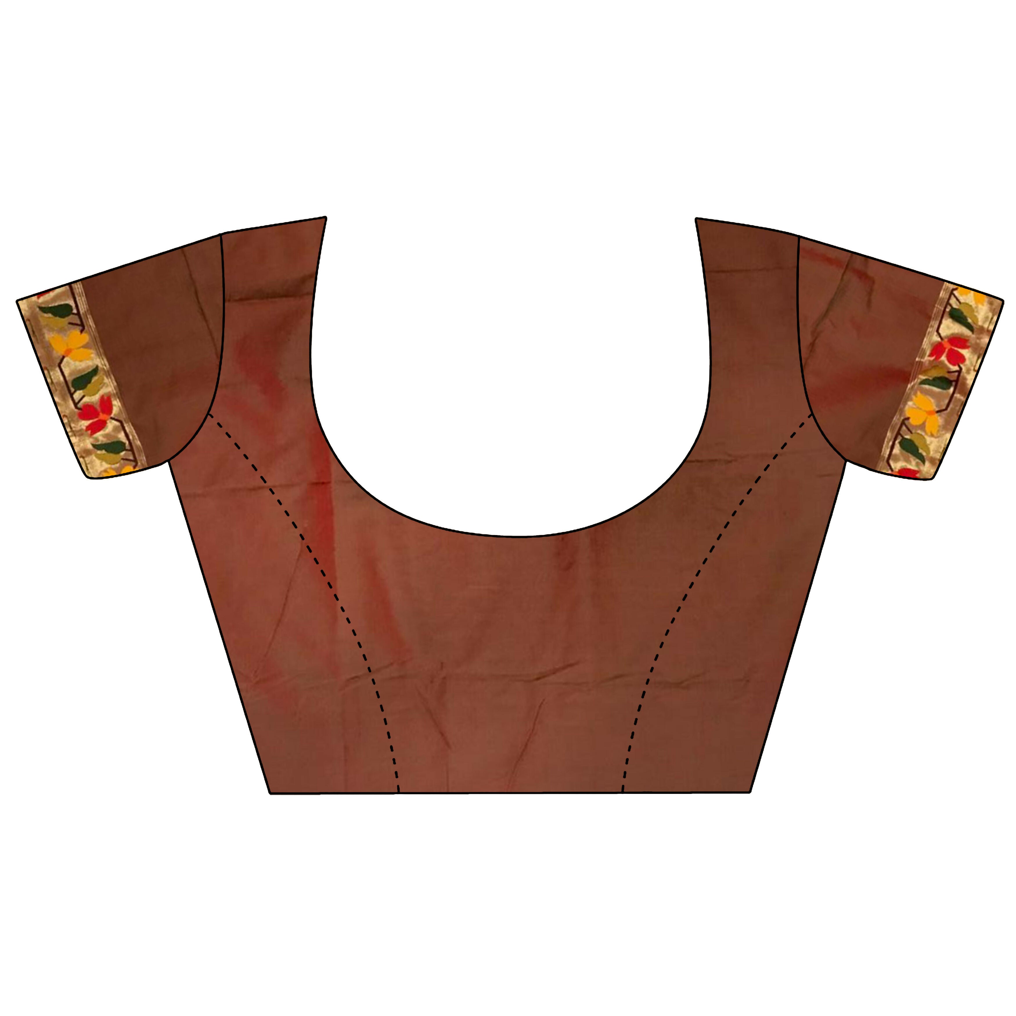 Joban Fashion Red Paithani Soft Silk Meenakari Saree