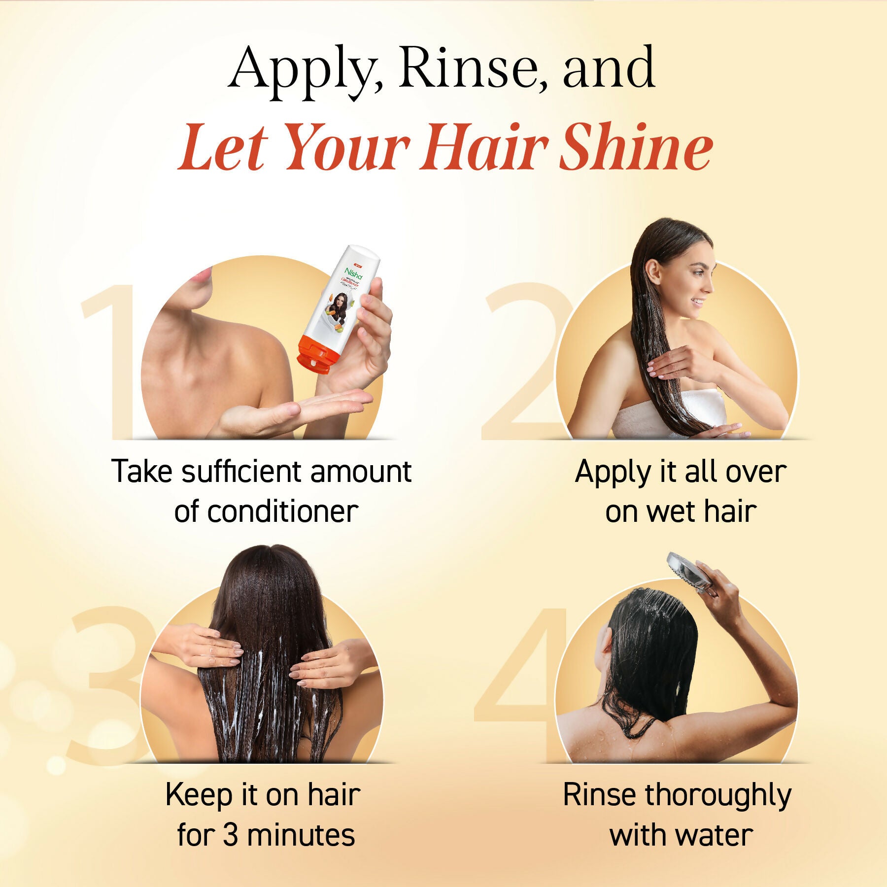Nisha Conditioner For Women, Almond & Olive Actives, Hair Conditioner - Distacart