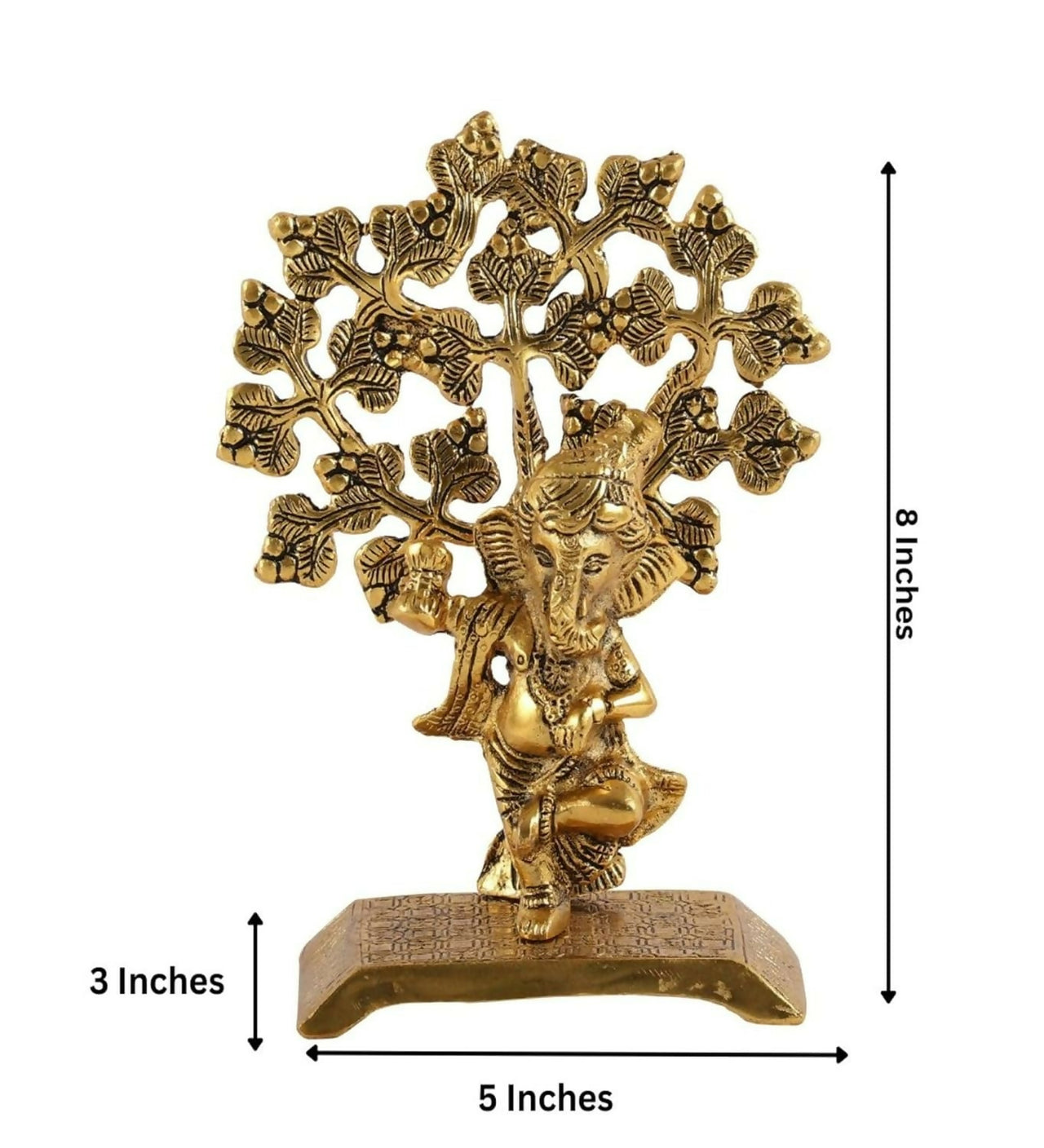 Heyearth Lord Ganesh Statues With Tree,Ganesha Figurine,Lord Ganesha Idol - Distacart