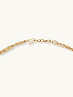 Thumbnail for Nuyug 22K Gold-Plated Zircon Studded Enamel Embellished Dual Layered Necklace Set