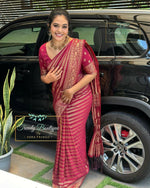 Thumbnail for Preksha Creation Banarasi Soft Silk Women Grey Saree - Distacart