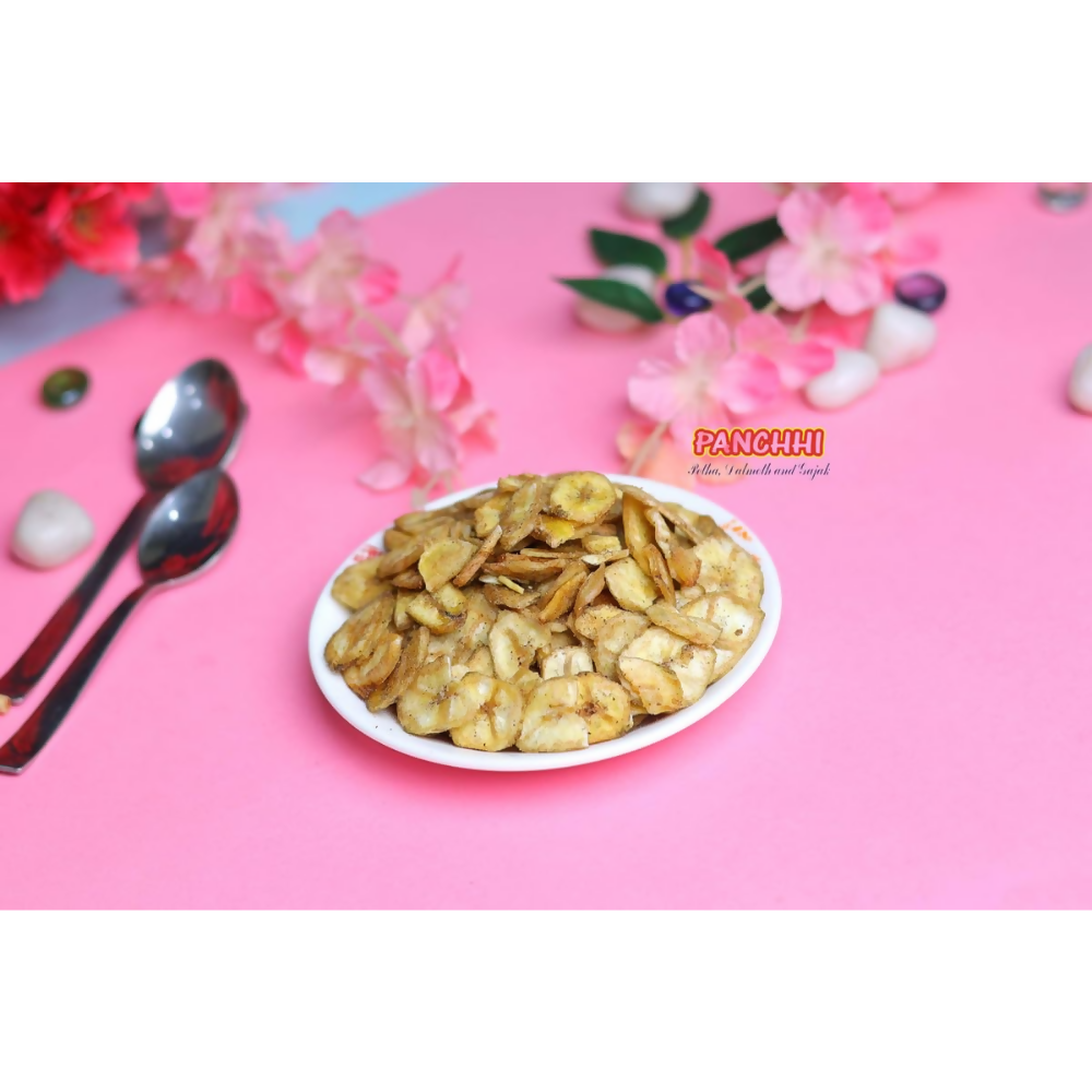 PANCHHI Fresh & Crispy Banana Wafers & Chips - Dista