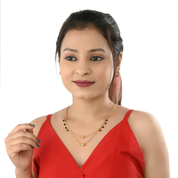AanyaCentric Gold-plated Mangalsutra & Ring Set - Distacart