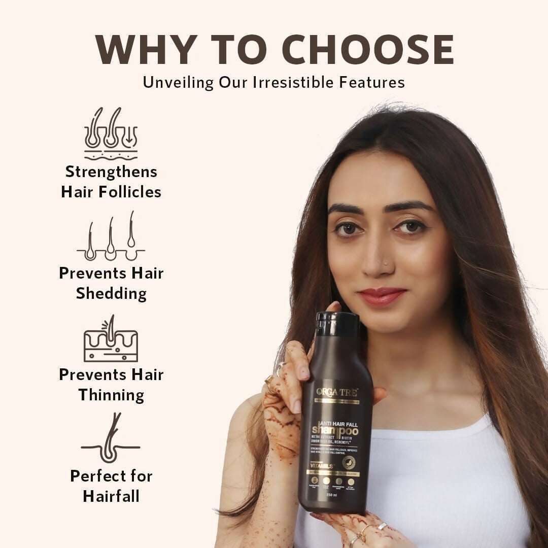 Orgatre Anti Hair Fall Shampoo For Hair Fall Dry & Frizzy Hairs - Distacart