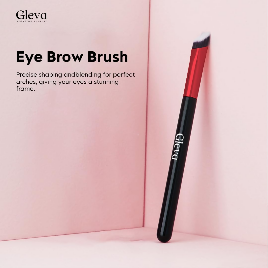 Gleva Multi-Function Eyebrow Brush - Black Pink - Distacart