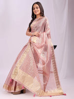 Thumbnail for Astita Organza Pink Saree