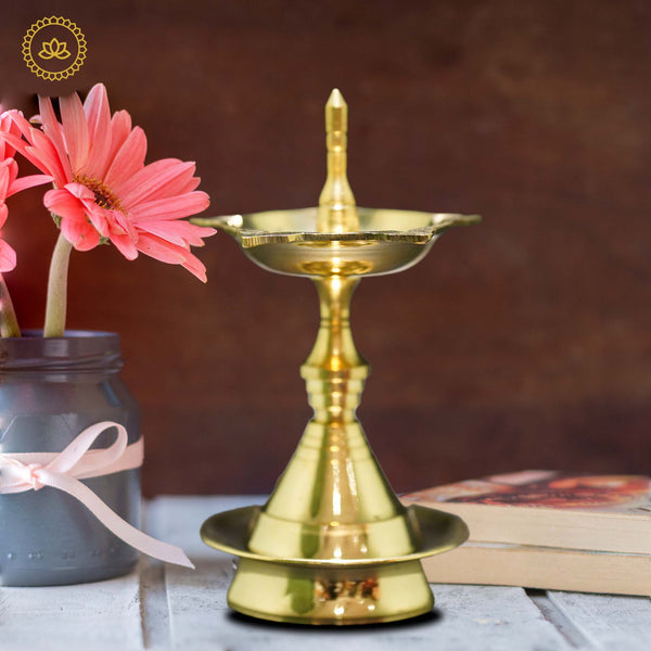 Udupi Deepa: Exquisite Brass Diya for Festivities - Distacart