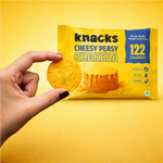 Thumbnail for Knacks Coin Khakhra Crisps - Cheesy Peasy Flavour - Dista