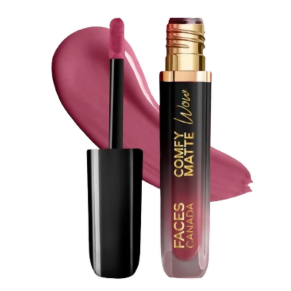 Faces Canada Comfy Matte Wow Liquid Lipstick - Pink Petal 09 - Distacart