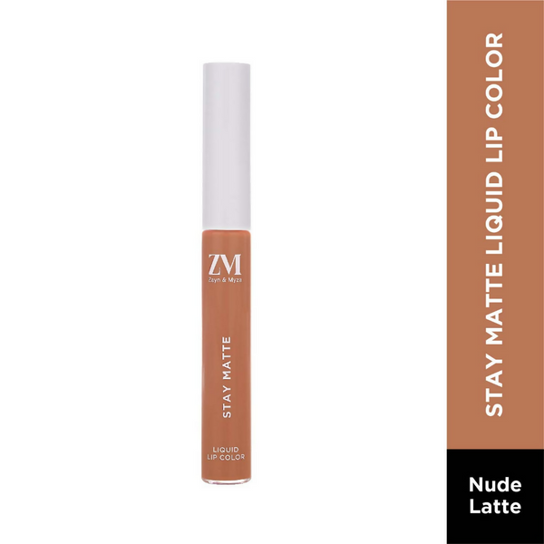 Zayn & Myza Stay Matte Liquid Lip Color - 09 Nude Latte - Distacart