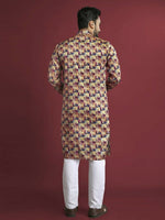 Thumbnail for Anaita Multicolour Printed Pure Silk Straight Kurta - Distacart