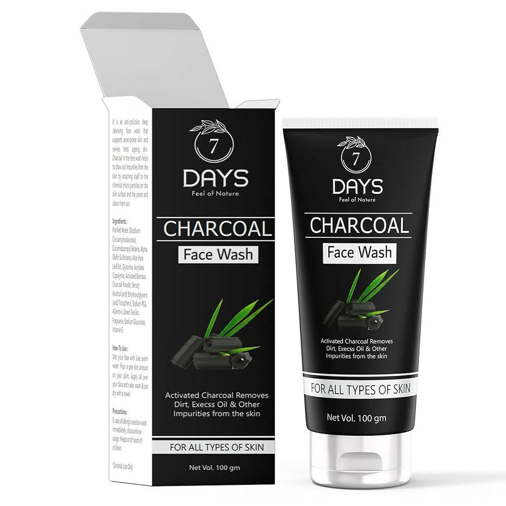 7 Days Activated Charcoal Face Wash - Distacart