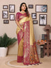 Aastha Fashion Cream Tissue Silk Weaving Saree - Distacart
