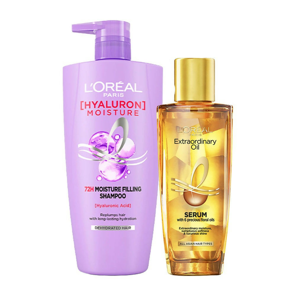 L'Oreal Paris Hydrating & Smoothening Combo For Dry Hair - Distacart