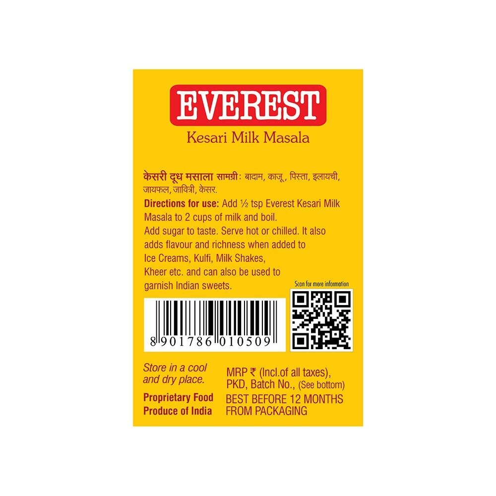 Everest Kesari Milk Masala - Distacart