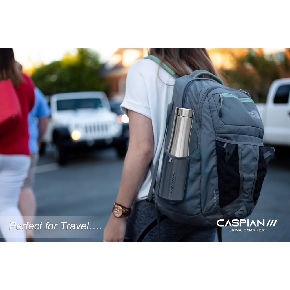CASPIAN /// Aqua Stainless Steel Water Bottle - Dista