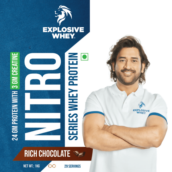 Explosive Whey Nitro Series Whey (24gm Protein with 3gm Creatine) - Distacart