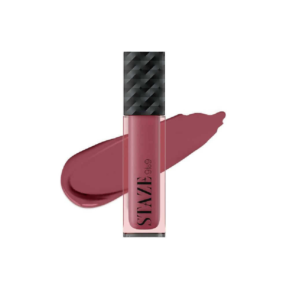 Staze 9to9 Lips Don't Lie Matte + Transferproof Liquid Lipstick - 02 Pink Mood On - Distacart