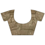 Thumbnail for Joban Fashion Mud Brown Handloom Banarasi Organza Silk Khatali Butta Work Saree