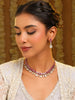 Ruby Raang Pink Kundan Necklace Set - Distacart
