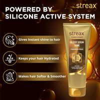 Thumbnail for Streax Glossy Serum Shine Hair Conditioner For Dull & Dry Hair, With Silicon Actives for Shiny Hair & Frizz Control - Distacart