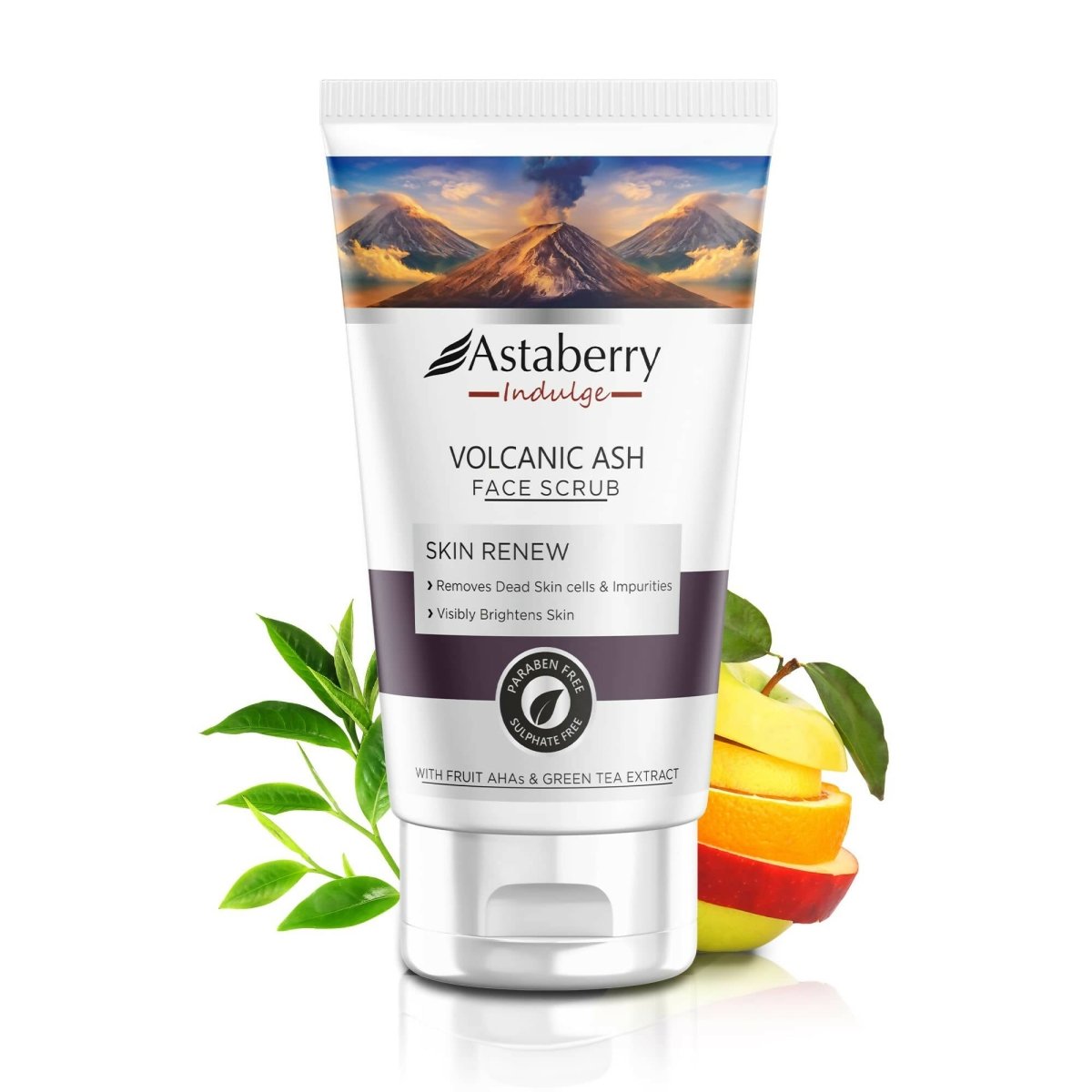 Astaberry Indulge Volcanic Ash Face Scrub - Distacart