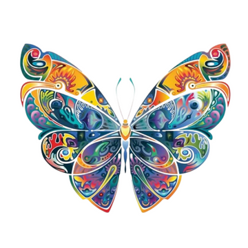 Rangoli White Glossy Vinyl Wall Sticker Premium - Dista