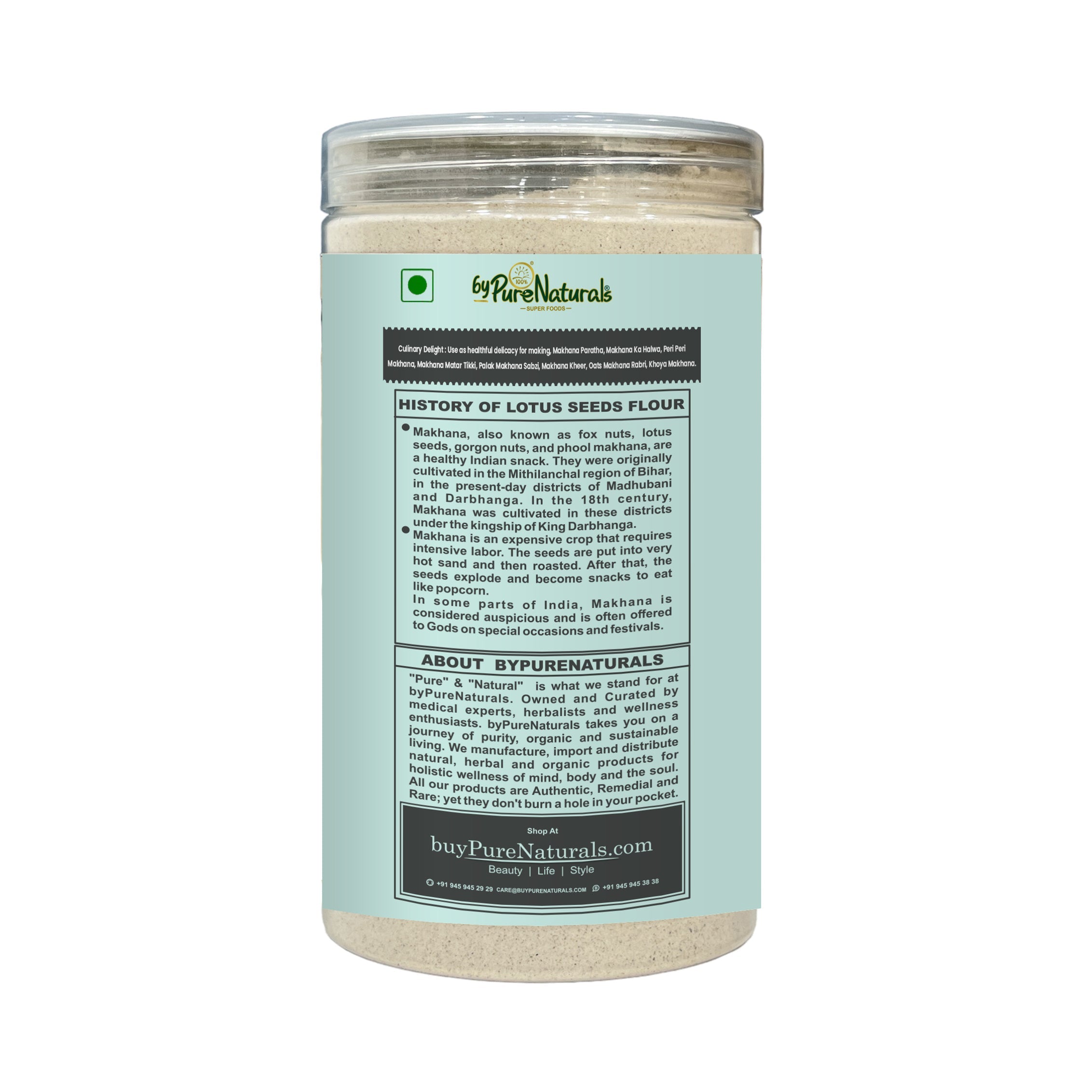 byPureNaturals Makhana Atta (Fox Nuts Flour) - Dista