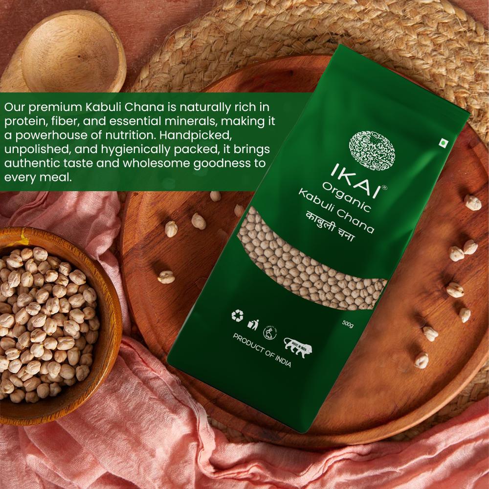 IKAI Organic Kabuli Chana (White Chickpea)