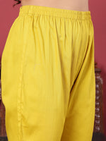 Thumbnail for Varanga Women Floral Thread Embroidered Silk Kaftan With Tonal Bottom - Distacart