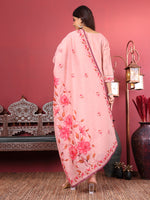 Thumbnail for Varanga Women Silk Kantha Hand Embroidered Kurta Set With Embroidered Dupatta - Distacart