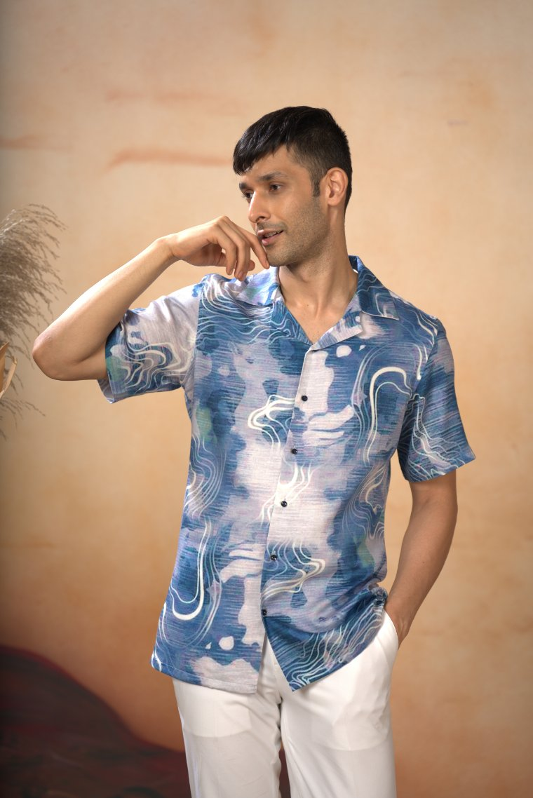 Marble Print Shirt by Hilo Design - Distacart