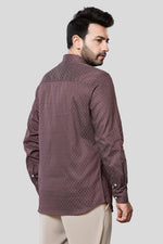 Thumbnail for Jonesburg Men's Printed Slim Fit Formal Shirt