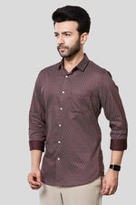 Thumbnail for Jonesburg Men's Printed Slim Fit Formal Shirt