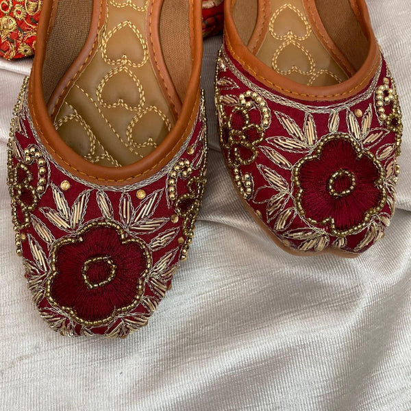 Desi Colour Women Indian Ethnic Footwear-Velvet Wedding-5 - Distacart