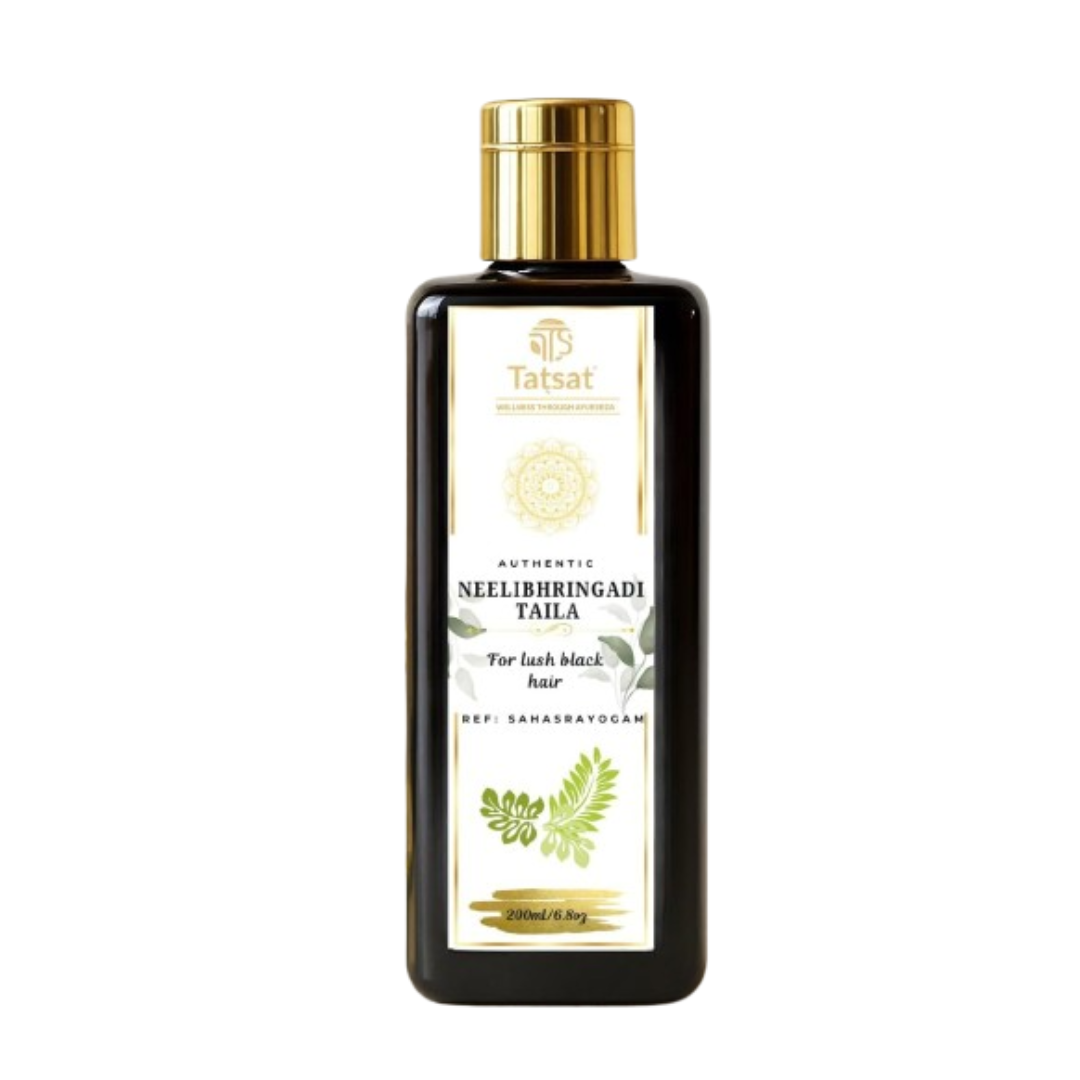Tatsat Neelibhringadi Classical Ayurvedic Hair Oil For Lush Black Hair