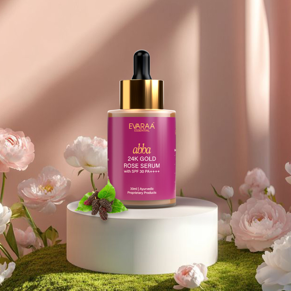 Evaraa Essential 24k Gold Rose Serum - Distacart