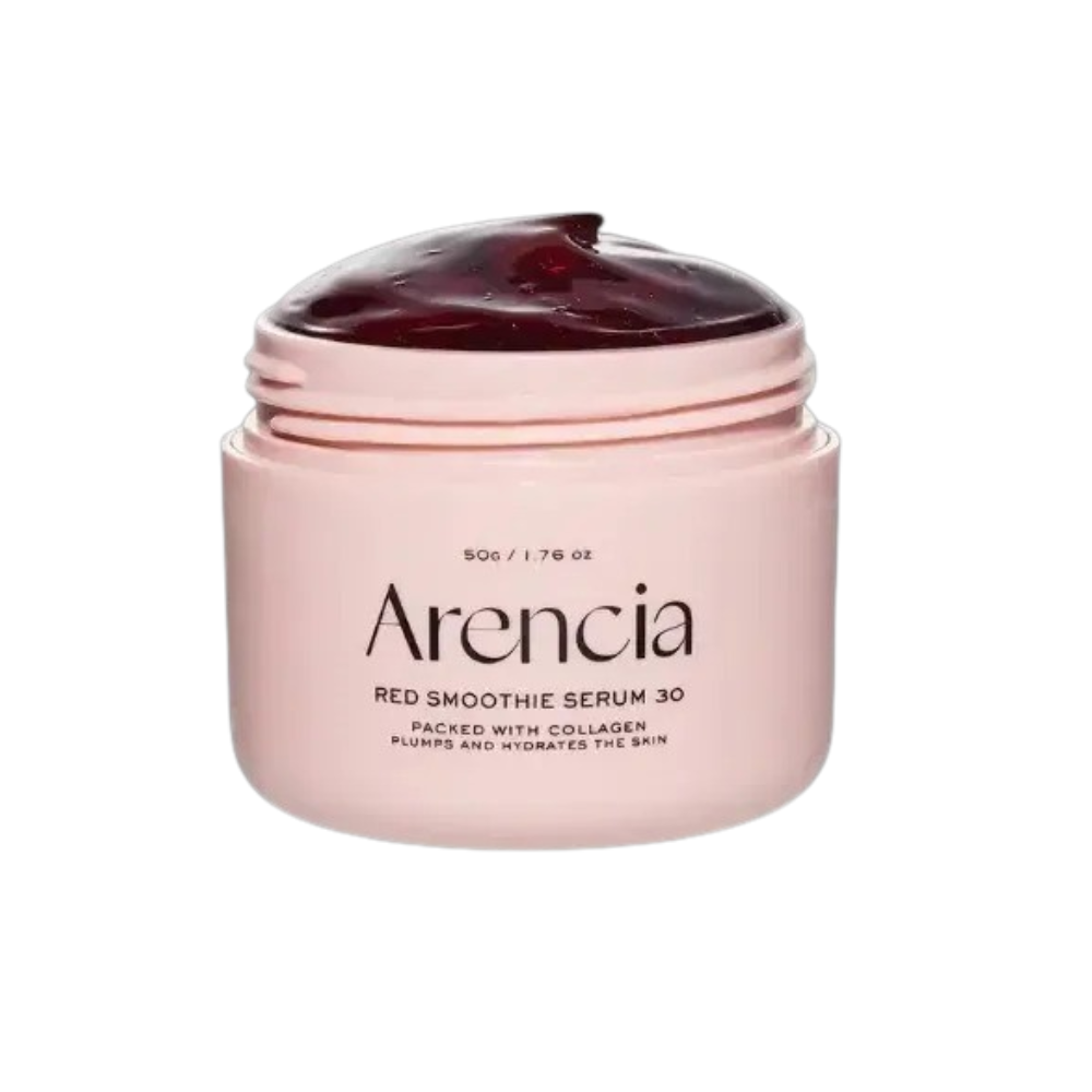 Arencia Red Smoothie Serum 30 - Anti-Aging Korean Serum with Vegan Collagen, Niacinamide & Peptides