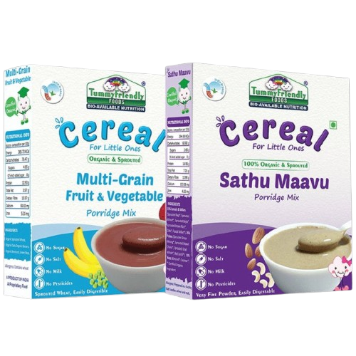 TummyFriendly Foods Organic Sathu Maavu, Sprouted Multi Grain Porridge Mixes