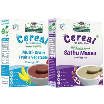TummyFriendly Foods Organic Sathu Maavu, Sprouted Multi Grain Porridge Mixes - Distacart