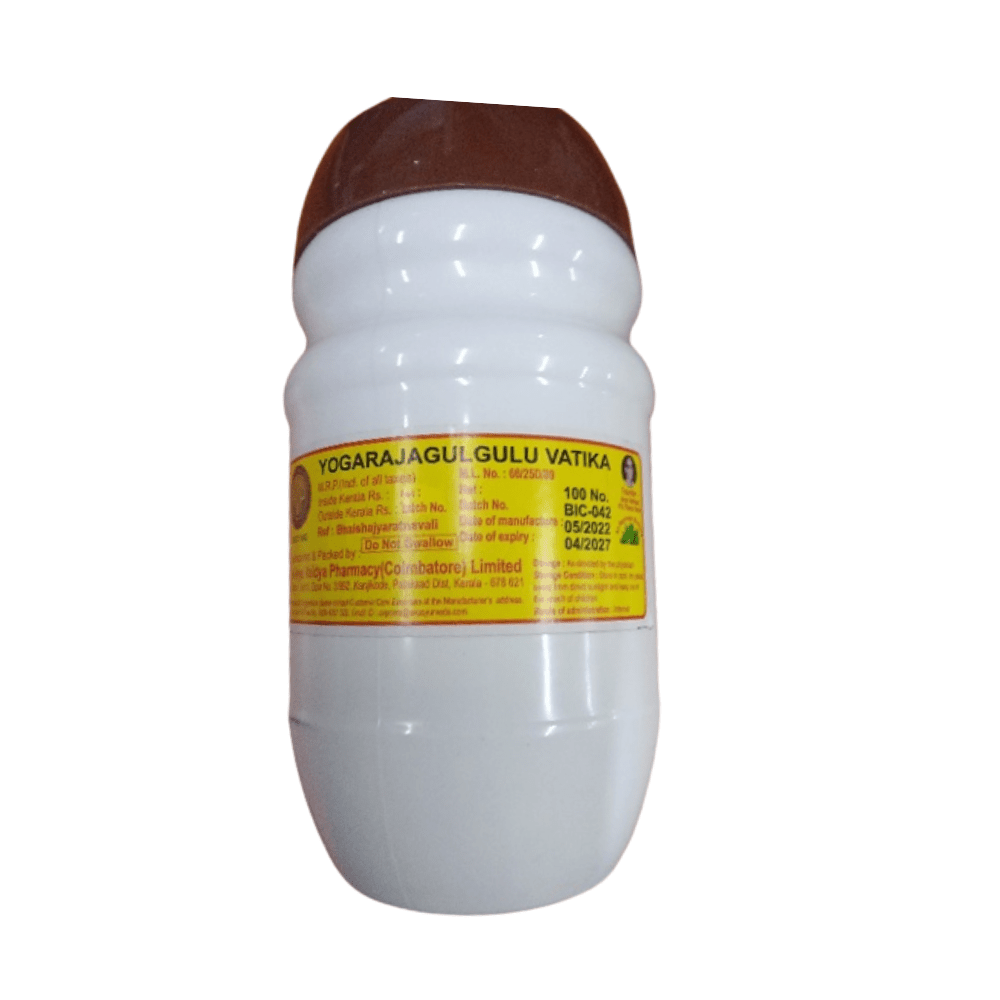 AVP Ayurveda Yogaraja Gulgulu Vatika Tablets - Distacart