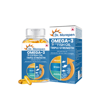 Dr. Morepen Omega-3 Deep Sea Fish Oil Triple Strength Softgels - Distacart